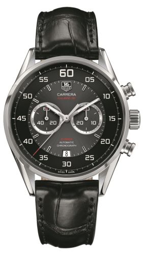 TAG Heuer Carrera Calibre 36 Flyback Stainless Steel / Grey / Alligator